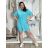 Šaty košeľové letné puntíkaté 3/4 rukáv dámske (S/M/L/XL ONE SIZE) TALIANSKA MÓDA IMM26M24081/DUR S/M/L béžová