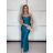 Šaty elegantné spoločenské dlhé na ramienka dámske STELA (S/M ONE SIZE) TALIANSKA MÓDA IM3260001