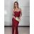 Šaty elegantné spoločenské dlhé na ramienka dámske STELA (S/M ONE SIZE) TALIANSKA MÓDA IM3260001