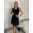Šaty společenské elegantní letní s krajkou krátké bez rukávu dámské KATY (S/M/L ONE SIZE) ITALSKÁ MÓDA IM9260001