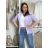 Sako elegantné 3/4 dlhý rukáv dámske SIMONA (S/M/L ONE SIZE) TALIANSKA MÓDA IMD26010/DUR bílá S/ML