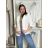 Sako elegantné 3/4 dlhý rukáv dámske SIMONA (S/M/L ONE SIZE) TALIANSKA MÓDA IMD26010/DUR bílá S/ML