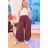 Kalhoty dlouhé letní dámské (S/M/L ONE SIZE) ITALSKÁ MÓDA IMD26093