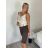 Kraťasy elegantní s páskem dámské FAIRA  (S/M/L ONE SIZE) ITALSKÁ MÓDA IMD26000456