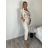Kalhoty elegantní s páskem dámské (S/M/L ONE SIZE) ITALSKÁ MÓDA IMD26000457