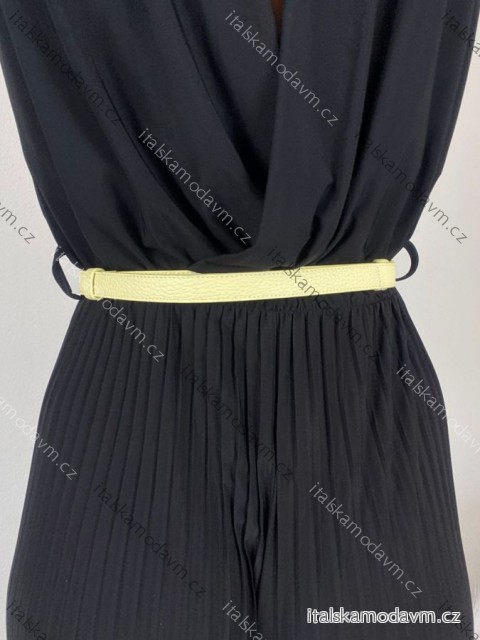 Pásek kožený  dámský (ONE SIZE) ITALSKÁ MÓDA IMWS260001/DUR ONE SIZE žlutá