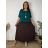 Blúzka s príveskom krátky rukáv dámska nadrozmer OLGA  (52/54/56 ONE SIZE) TALIANSKA MÓDA IM426046