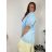 Košile prodloužená letní 3/4 dlouhý rukáv dámská nadrozměr CAMILE (54/56/58 ONE SIZE) ITALSKÁ MÓDA IM426090