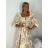 Šaty dlhé letní elegantní na ramínka dámske IRIS (S/M/L ONE SIZE) TALIANSKA MÓDA IMPKM2626098/DUR S/M/L žlutá