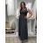 Šaty  letné bez rukávov dámske Bella (S/M/L ONE SIZE) TALIANSKA MÓDA IMSM25BELLA/DR S/M/L tmavě hnědá