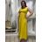 Šaty  letné bez rukávov dámske Bella (S/M/L ONE SIZE) TALIANSKA MÓDA IMSM25BELLA/DR S/M/L žlutá