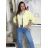 Bunda lehká oversize dlhý rukáv dámska RURU (S/M/L /XL ONE SIZE) TALIANSKA MÓDA IMWTM260004/DUR S/M/L žlutá