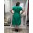 Šaty letní elegantní krátký rukáv dámské (S/M/L ONE SIZE) ITALSKÁ MÓDA IM526023157/DUR S/M/L zelená