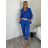 Kalhoty elegantní s páskem dámské Kaya (S/M/L ONE SIZE) ITALSKÁ MÓDA IMD26000457/DUR S/M/L tmavě hnědá