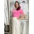 Tričko krátky rukáv dámske NELA (S/M/L ONE SIZE) TALIANSKA MÓDA IMD26037/DUR S/M/L hnedá