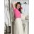 Tričko krátky rukáv dámske NELA (S/M/L ONE SIZE) TALIANSKA MÓDA IMD26037/DUR S/M/L hnedá