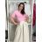 Tričko krátky rukáv dámske NELA (S/M/L ONE SIZE) TALIANSKA MÓDA IMD26037/DUR S/M/L hnedá