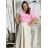 Tričko krátky rukáv dámske NELA (S/M/L ONE SIZE) TALIANSKA MÓDA IMD26037/DUR S/M/L hnedá