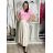 Tričko krátky rukáv dámske NELA (S/M/L ONE SIZE) TALIANSKA MÓDA IMD26037/DUR S/M/L hnedá