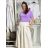 Tričko krátky rukáv dámske NELA (S/M/L ONE SIZE) TALIANSKA MÓDA IMD26037/DUR S/M/L hnedá