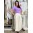 Tričko krátky rukáv dámske NELA (S/M/L ONE SIZE) TALIANSKA MÓDA IMD26037/DUR S/M/L hnedá