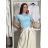 Tričko krátky rukáv dámske NELA (S/M/L ONE SIZE) TALIANSKA MÓDA IMD26045/DUR S/M/L ružová stredne
