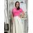 Tričko krátky rukáv dámske NELA (S/M/L ONE SIZE) TALIANSKA MÓDA IMD26045/DUR S/M/L ružová stredne