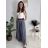 Kalhoty elegantní s páskem dámské (S/M/L ONE SIZE) ITALSKÁ MÓDA IM4260015