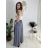 Kalhoty elegantní s páskem dámské (S/M/L ONE SIZE) ITALSKÁ MÓDA IM4260015