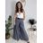 Nohavice elegantné s opaskom dámske (S/M/L ONE SIZE) TALIANSKA MÓDA IM4260015/DUR čierna S/M/L