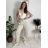 Tepláky/Kalhoty elegantné oversize dlhé dámske (S/M/L ONE SIZE) TALIANSKA MÓDA IMD26003/DUR sv. růžová S/M/L