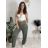 Tepláky/Kalhoty elegantné oversize dlhé dámske (S/M/L ONE SIZE) TALIANSKA MÓDA IMD26003/DUR sv. růžová S/M/L