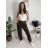 Tepláky/Kalhoty elegantní oversize dlouhé dámské (S/M/L ONE SIZE) ITALSKÁ MÓDA IMD26003