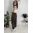 Tepláky/Kalhoty elegantní oversize dlouhé dámské (S/M/L ONE SIZE) ITALSKÁ MÓDA IMD26003