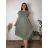 Šaty letné krátky rukáv dámske nadrozměr CAMELA (42/44/46 ONE SIZE) TALIANSKA MÓDA IM42626361