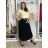 Sukňa dlhá dámska (S/M/L ONE SIZE) TALIANSKA MÓDA IM426234/DUR S/M/L čierna