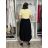 Sukňa dlhá dámska (S/M/L ONE SIZE) TALIANSKA MÓDA IM426234/DUR S/M/L čierna