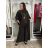 Komplet elegantní Tunika oversize krátky rukáv a kalhoty dámske AMI (S/M/L ONE SIZE) TALIANSKA MÓDA IMM267304/DUR S/M/L vínová