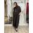 Komplet elegantní Tunika oversize krátky rukáv a kalhoty dámske AMI (S/M/L ONE SIZE) TALIANSKA MÓDA IMM267304/DUR S/M/L vínová