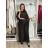 Komplet elegantní Tunika oversize krátky rukáv a kalhoty dámske AMI (S/M/L ONE SIZE) TALIANSKA MÓDA IMM267304/DUR S/M/L vínová