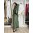 Komplet elegantní Tunika oversize krátky rukáv a kalhoty dámske AMI (S/M/L ONE SIZE) TALIANSKA MÓDA IMM267304/DUR S/M/L vínová