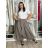 Nohavice letní oversize dámske (S/M/L ONE SIZE) TALIANSKA MÓDA IMSM265055/DUR S/M/L hnedá