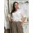 Košeľa predĺžená 3/4 dlhý rukáv dámska (S/M/L ONE SIZE) TALIANSKA MÓDA IM424848