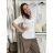 Košeľa predĺžená 3/4 dlhý rukáv dámska (S/M/L ONE SIZE) TALIANSKA MÓDA IM424848/DUR S/M/L biela