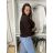 Bunda lehká oversize dlhý rukáv dámska WIVI (S/M/L /XL ONE SIZE) TALIANSKA MÓDA IMWBG260001/DUR S/M/L tmavo béžová