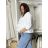 Bunda lehká oversize dlhý rukáv dámska WIVI (S/M/L /XL ONE SIZE) TALIANSKA MÓDA IMWBG260001/DUR S/M/L tmavo béžová