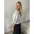 Tunika letní 3/4 rukáv dámská (S/M/L ONE SIZE) ITALSKá MODA IMSM26000332/DUR S/M/L bílá