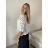 Tunika letní 3/4 rukáv dámská (S/M/L ONE SIZE) ITALSKá MODA IMSM26000335/DUR S/M/L bílá