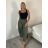 Nohavice letní s opaskom dámske ROMI (S/M/L ONE SIZE) TALIANSKA MÓDA IM4260013565/DUR S/M/L tmavo béžová