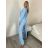 Souprava/komplet elegantní sako a kalhoty dlouhé dámská (S/M ONE SIZE) ITALSKÁ MÓDA IMD23162